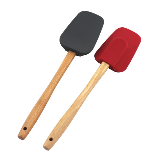 Silicone Spatula With Wooden Handle