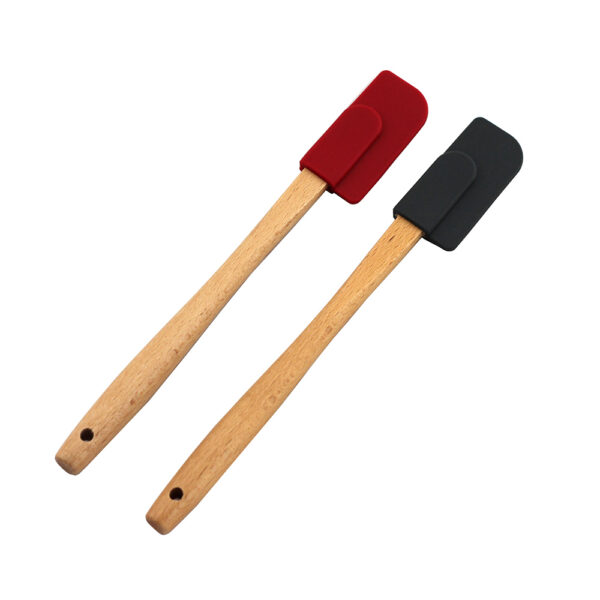 Silicone Spatula With Wooden Handle