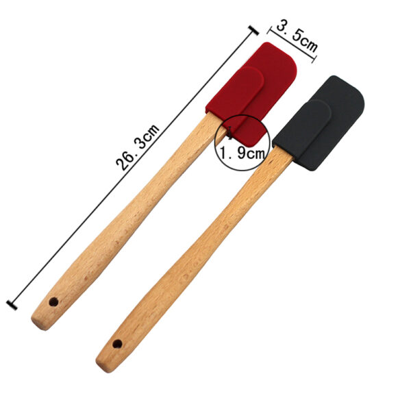 Silicone Spatula With Wooden Handle - 图片 2