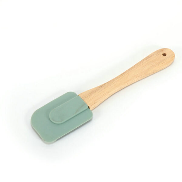 Silicone Sputala With Wooden Handle - Image 2