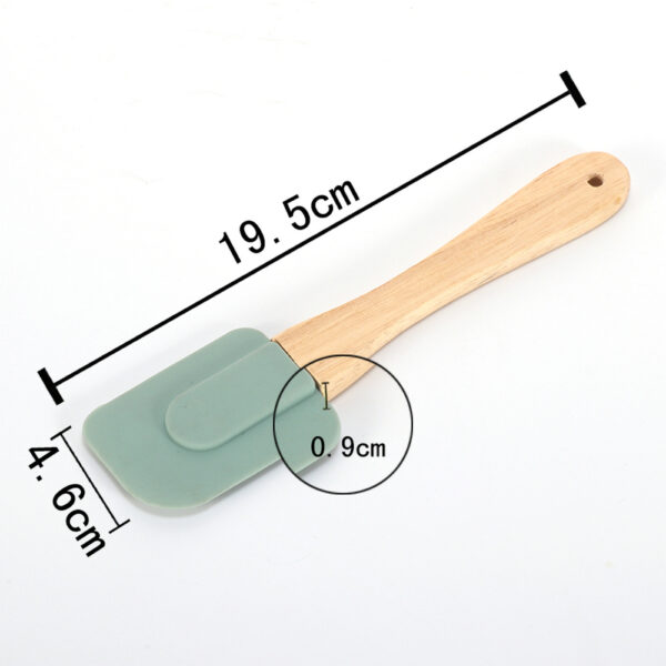 Silicone Sputala With Wooden Handle