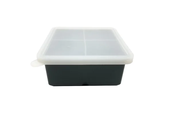 Factory Sale 4 Cavity Silicone Ice Mold With Lid Ice Cube Maker Customized - 图片 3