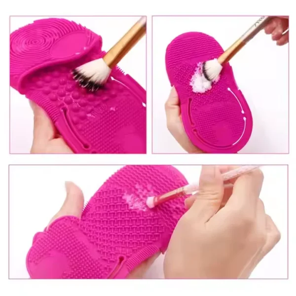 Wholesale Silicone Makeup Brush Cleaning Glove - Durable, Eco-Friendly, Multi-Function Beauty Tool - 图片 3