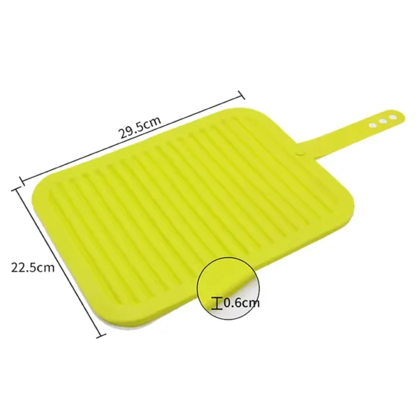 Collapsible Soft Heat Proof Silicone Cooking Pad Baking Mat square Food Grade Silicone Drainer Mat - 图片 6