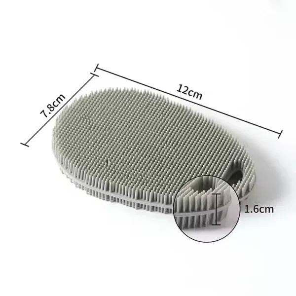 Soft Silicone Dish Brush Gentle Durable Scrubber for Effortless Dish Cleaning - 图片 6