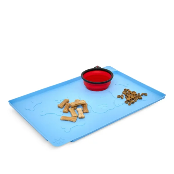 Silicone Pet Feeding Mat Anti-Slip Dog Bowl Mat Waterproof Kitten Feeder Pad Puppy Feeding Mats Customized Pet Placemat