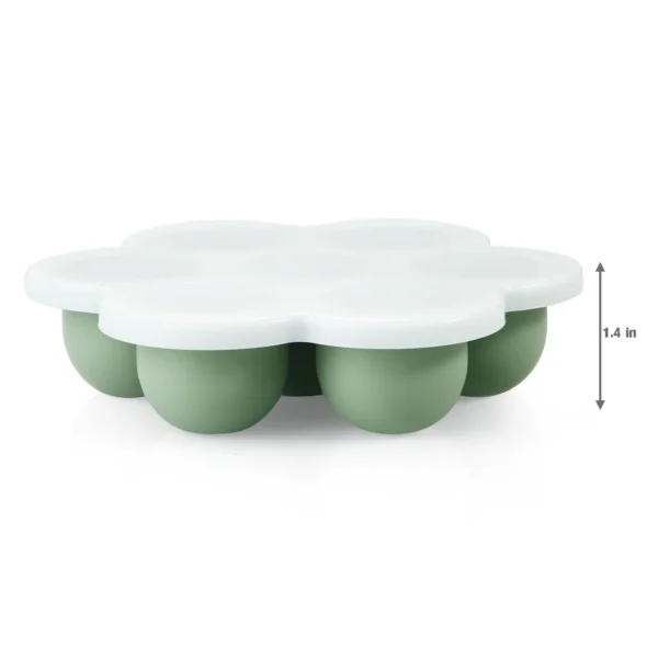 Baby Food Freezer Tray Silicone Baby Fruit Food Feeder Teethe Tray Storage Container Ice Cube Tray with Lids - 图片 6