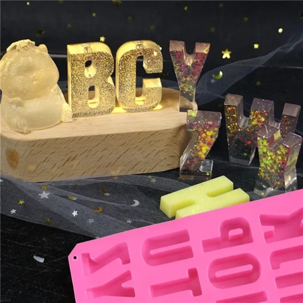 26 English Alphabet Biscuit Mold Silicone Fondant Cake Mold Customized Chocolate Mold - Image 4