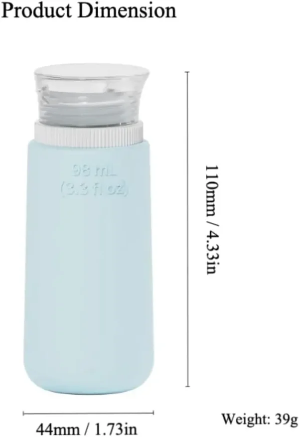 Silicone Travel Bottles Leak-Proof, Refillable Containers for Toiletries, Shampoo, and Lotion - Image 3