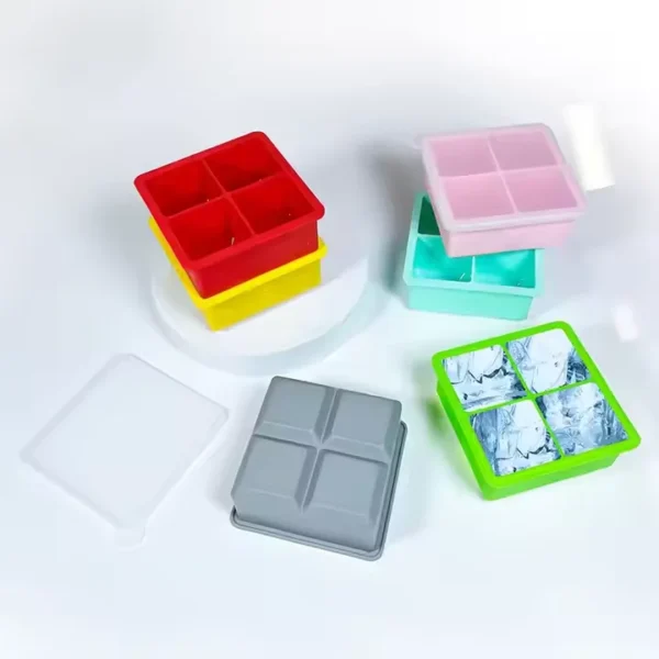 Reusable Silicone Ice Mold, DIY Ice Cube Maker for Cocktails & Smoothies - Image 2