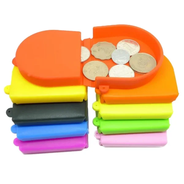 Flip Cover Silicone Wallet Coin Purse Pattern Customization Eco Friendly Mini Pouch Portable Money Change Purse - Image 5