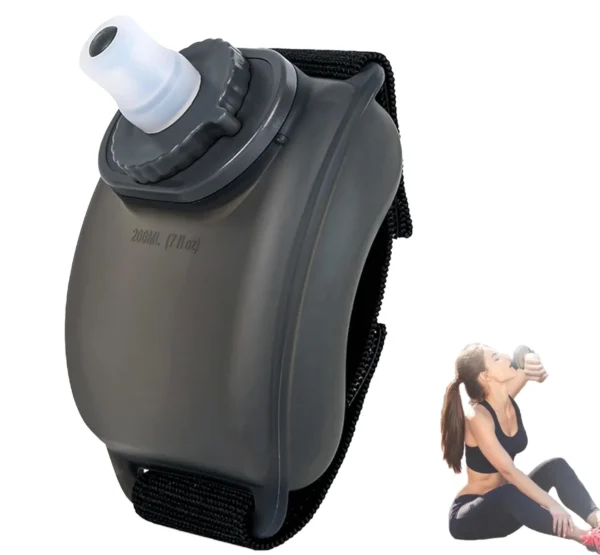 Silicone Wrist Water Bottle | Portable Handheld Water Bottle for Sports and Travel