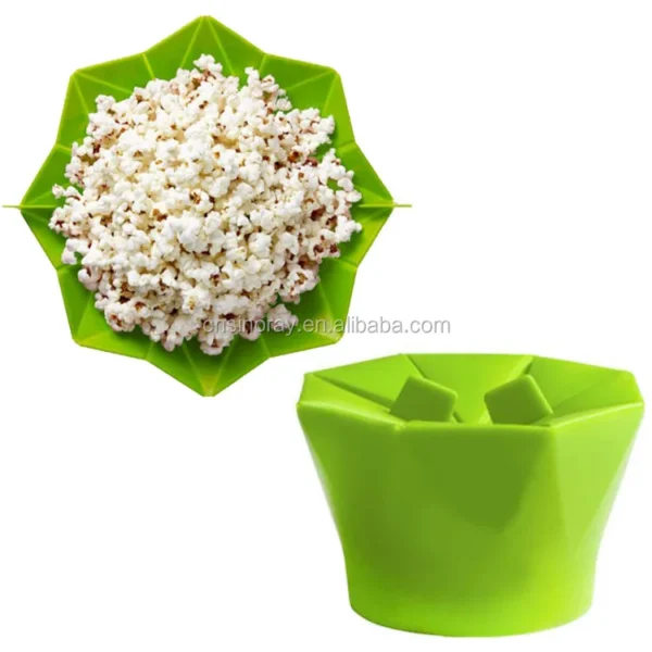 Silicone Popcorn Maker Tools Microwave Safe Folding Microwave Oven Popcorn Bowl DIY Silicone Popcorn Maker Home Kitchen Tool - 图片 5