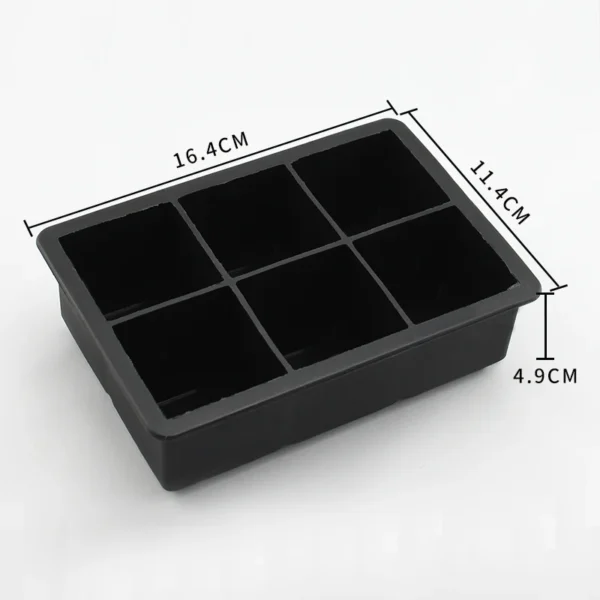 Reusable Silicone Ice Cube Tray, Non-Stick Ice Mold for Drinks & Cocktails - Image 5