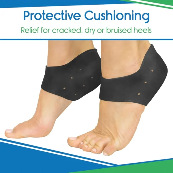 Silicone Ankle Support Brace, Soft Compression Foot Sleeve for Pain Relief & Recovery - Image 4