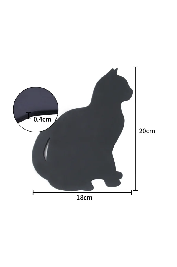 Waterproof Anti Slip Heat Resistant Baking Tools Cat Shaped Silicone Coaster Oven Mitts Decorative Potholder - 图片 4