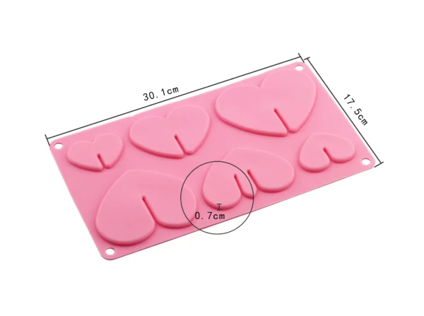 Food Grade Customized Color Silicone Molds Cake and Chocolate - 图片 4