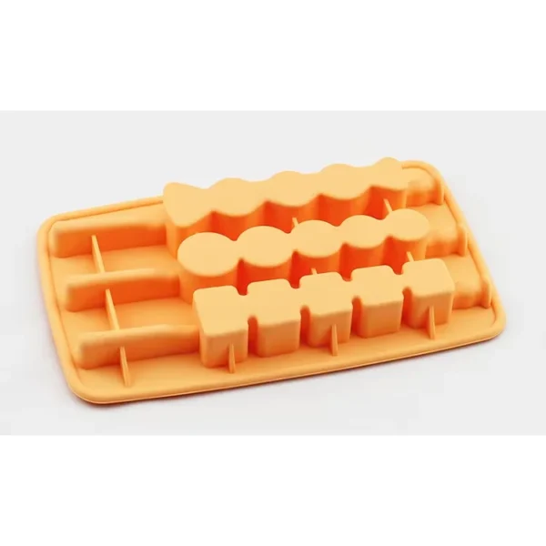 Silicone Ice Cube Tray, Non-Toxic Ice Mold for Frozen Beverages & Snacks - Image 3