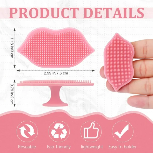 Silicone Lip Brush Soft, Precise Lip Applicator for Smooth Lipstick and Lip Gloss Application - 图片 3