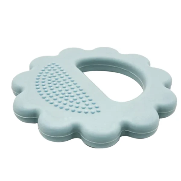 Hot Selling  Flower Shaped Silicone Baby TeetherFood Grade BPA Free Pacifiers and Easy to Clean - 图片 3