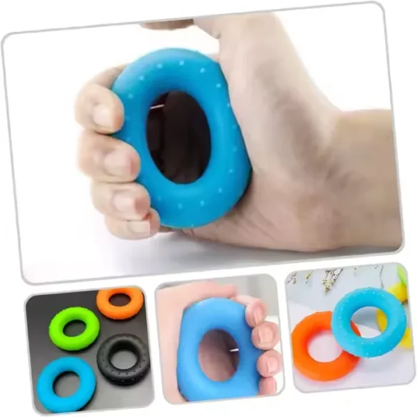 Silicone Bumpy Grip Ring Non-Slip Hand Strengthener for Forearm, Wrist, and Finger Exercise - 图片 5