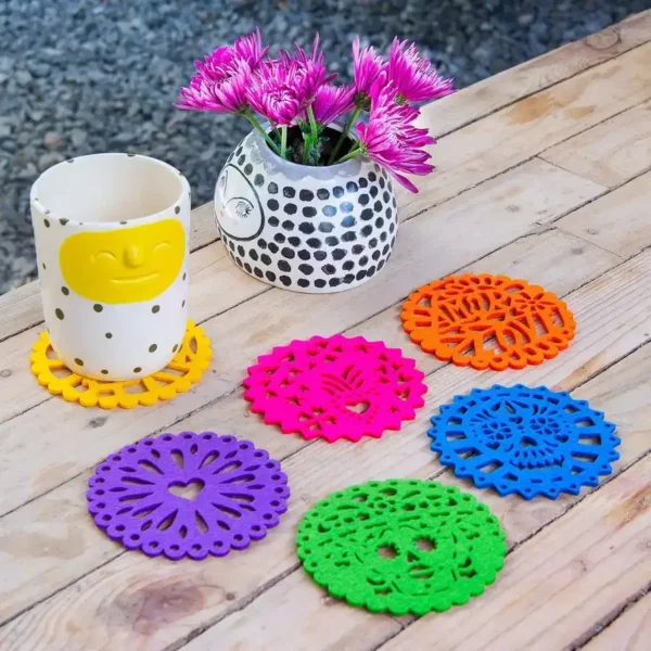 Silicone Heat Resistant Coasters Non-Slip Cup Mats for Hot and Cold Drink Protection - 图片 3