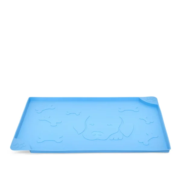 Silicone Pet Feeding Mat Anti-Slip Dog Bowl Mat Waterproof Kitten Feeder Pad Puppy Feeding Mats Customized Pet Placemat - 图片 2