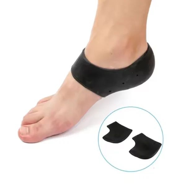 Silicone Ankle Support Brace, Soft Compression Foot Sleeve for Pain Relief & Recovery