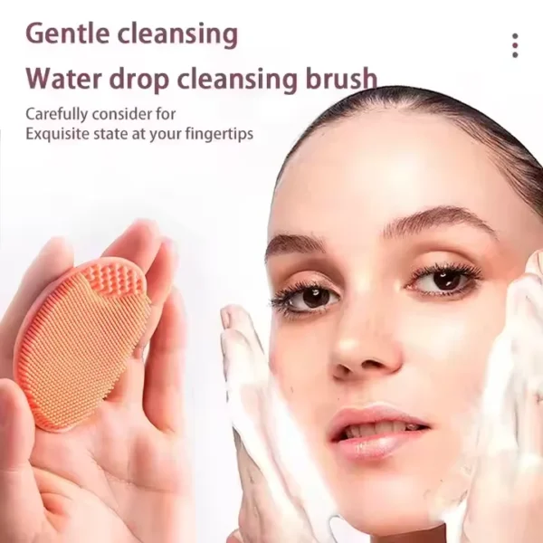 Silicone Manual Face Cleansing Brush ,Soft and Gentle Facial Brush for Deep Pore Cleaning and Exfoliation - 图片 5