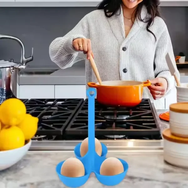 Silicone Egg Cooker for Perfect Boiled Eggs Reusable, Non-Stick, and Easy to Use - Image 5