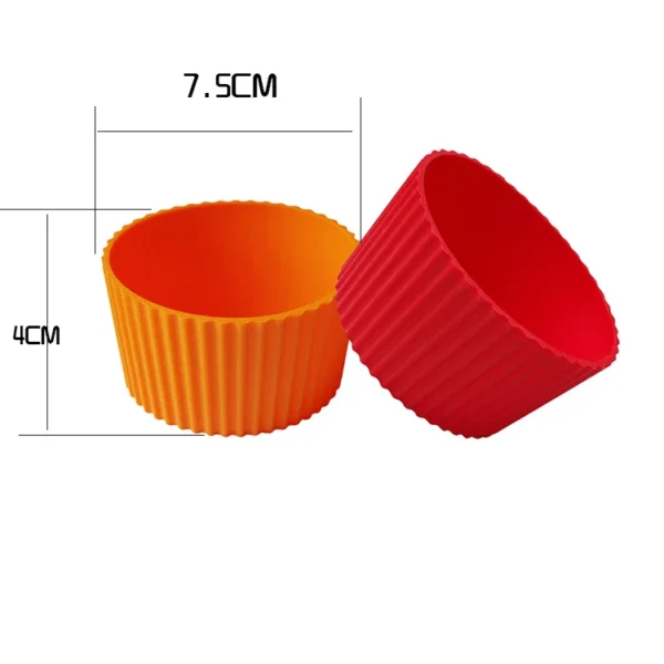 Factory Hot Sale Silicone Coffee Cup Sleeve Non-slip Color Customized Heat Insulation Scald Prevention Tea Cup Coffee Mug Sleeve - Image 3