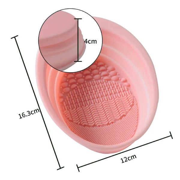 Anti-Slip Silicone Makeup Brush Cleaning Mat Essential Brush Care Tool for Beauty Lovers - 图片 6