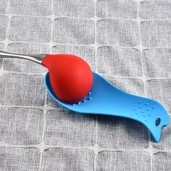 Silicone Spoon Holder Kitchenware Large Spatula Holder Spoon Rest Place Mat Multipurpose Silicone Spoon Put Pad - Image 2