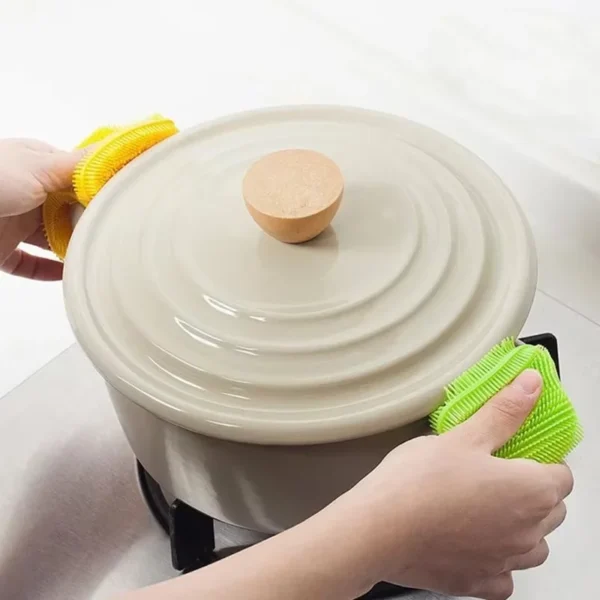 Silicone Dishwashing Brush  Durable and Eco-Friendly Kitchen Scrubber for Easy Cleaning - 图片 6