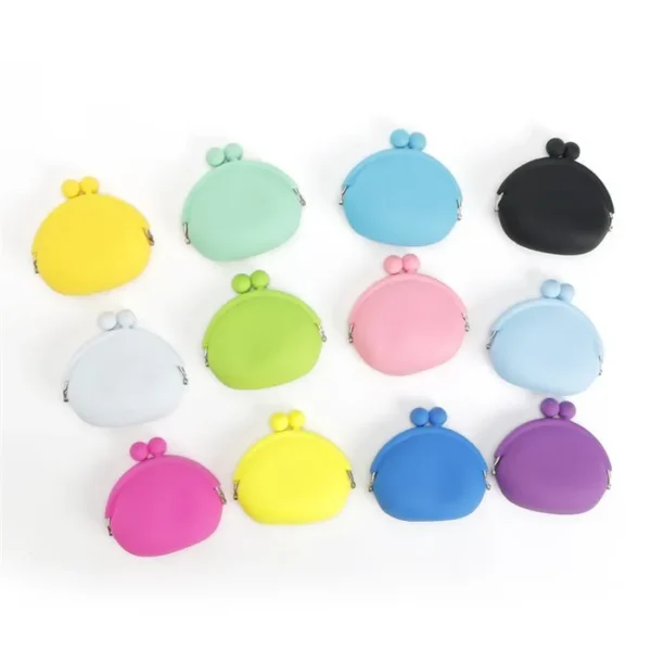 Factory Sale Silicone Coin Pouch Key Case Silicone Change Purse Mini Wallet Portable Headphone Bag - Image 4