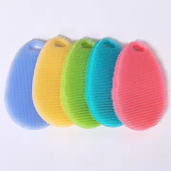 Soft Silicone Dish Brush Gentle Durable Scrubber for Effortless Dish Cleaning - 图片 3