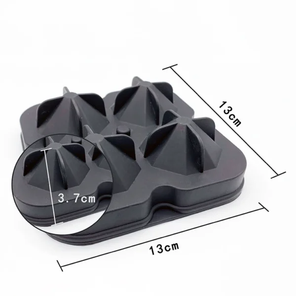 Silicone Ice Mold Tray, Flexible Ice Cube Maker for Home & Bar Use - 图片 6