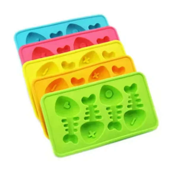 Custom Silicone Fish Bone Shaped Ice Cube Tray | BPA-Free Creative Ice Mold for Parties and Bars - Image 6