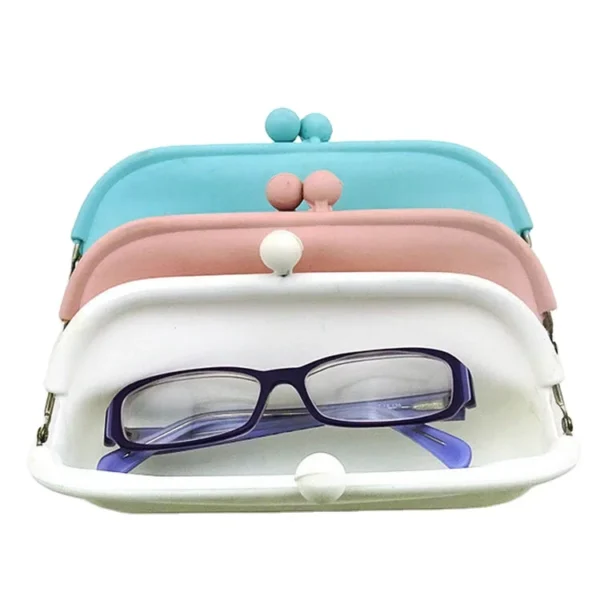 Customization Silicone Case Spectacles Multi Silicone Eyeglass Case Coin Purse Phone Bag Earphone Bag Key Organizer Pouch - Image 3