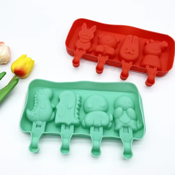 Hot Selling Cartoon Silicone Ice Mold Silicone Popsicle Mold Children Ice Cream Maker Customized BPA Free - Image 5