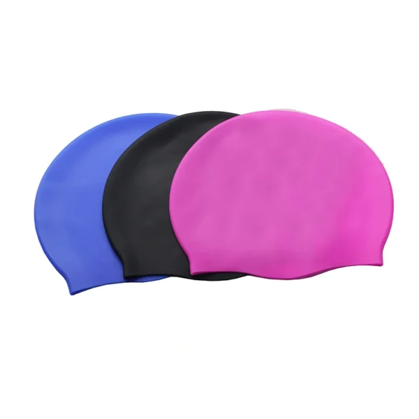 Customized Adult Silicone Swim Cap Waterproof Swimming Hat Durable Non-Slip Swimming Pool Cap Elastic Unisex