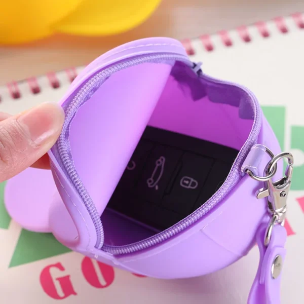 Hat Shape Children Silicone Wallet With Zipper and Lanyard Coin Purse Pattern Customization Mini Pouch Cute Money Change Purse - Image 5