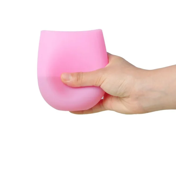 Silicone Wine Glasses Silicone Drinking Cup BPA Free Unbreakable Silicone Stemless Wine Glassware Color Customized - 图片 2