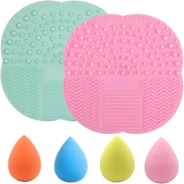 Silicone Cleaning Mat for Makeup Brushes Effective Deep Cleaning Tool for Cosmetic Brushes - 图片 2