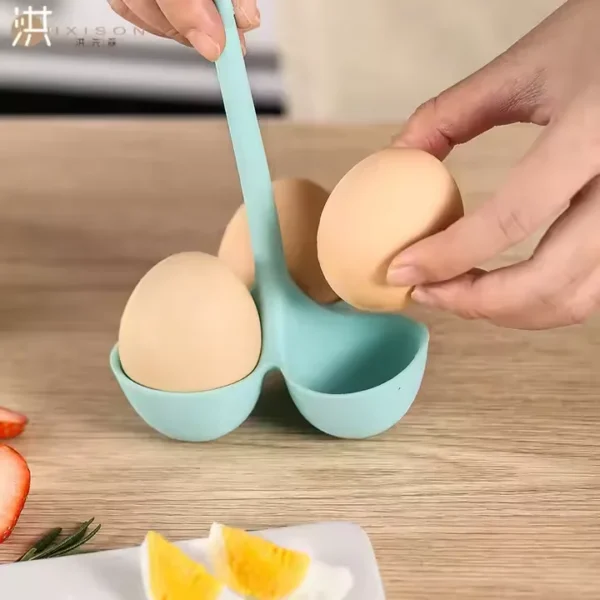 Silicone Egg Cooker for Perfect Boiled Eggs Reusable, Non-Stick, and Easy to Use - Image 4