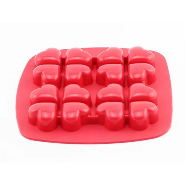 Silicone Heart Shape Chocolate Mold, Non-Stick Candy Mold for Baking and Cake Decorating