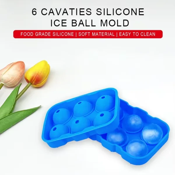 Silicone Ice Ball Maker | Large Sphere Ice Mold for Whiskey, Cocktails, and Drinks - Image 5