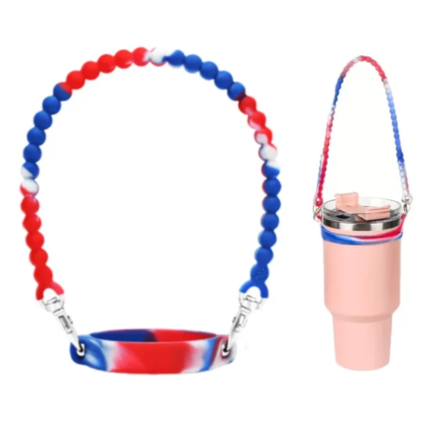 2025 New Silicone Water Bottle Handle Sling Lanyard for Stanley Cup Water Bottle Carrier Holder With Strap Sleeve Bag Tumbler