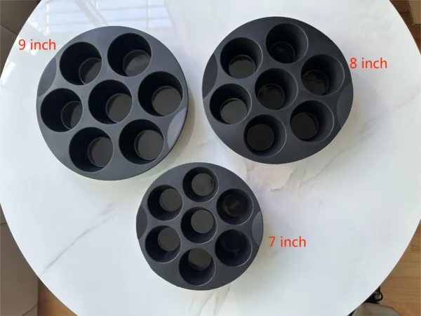 Air Fryer Accessories 7 Cups 4.5/5 cm  Silicone Muffin Cake Cups Mold for 6/7/8/9 Inches L Air Fryer - 图片 6