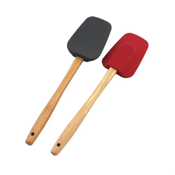 Food-Grade Silicone Cake Spatula, Heat-Resistant Baking Scraper for Mixing & Spreading